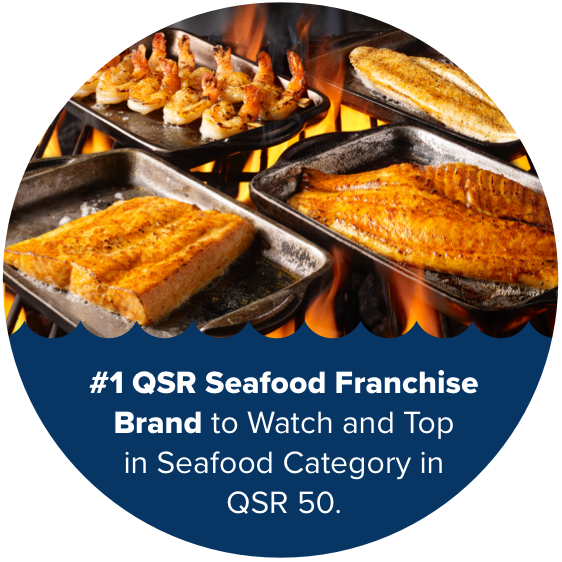 #1 QSR Seafood Franchise Brand to Watch and Top in Seafood Category in QSR 50.